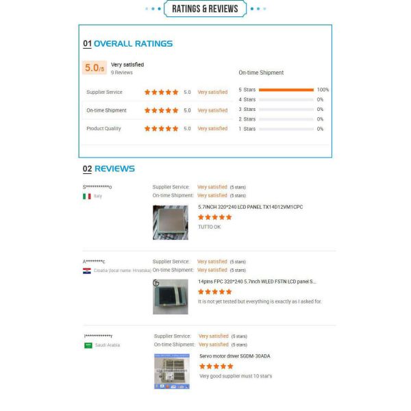 Nice Price 480*272 4.3" TFT LCD display AT043TN25 LCD modules