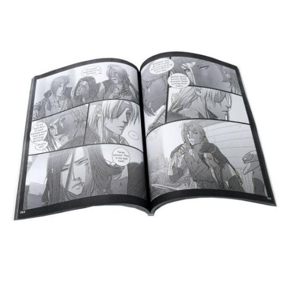 Glossy Finish Soft Cover Book Printing , English Comic Novel Printing Services