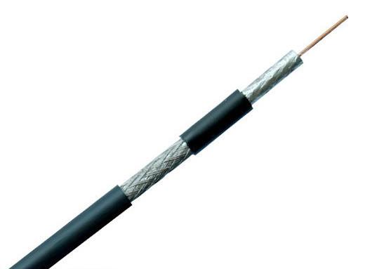 Quality 14 AWG Solid Bare Copper Coaxial Cable For Satellite TV Low Density PE Dielectric for sale