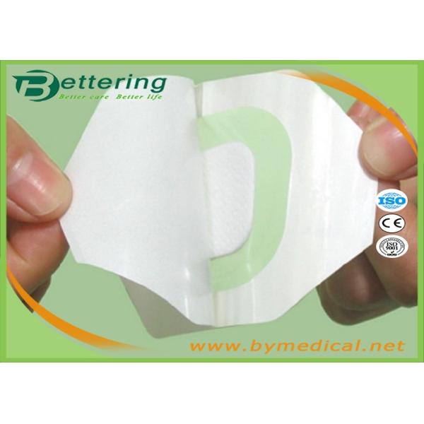 Medical Care PU Film IV Wound Dressing With Absorbent Pad And CCK Paper Frame