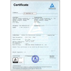 ZHEJIANG PNTECH TECHNOLOGY CO., LTD Certifications