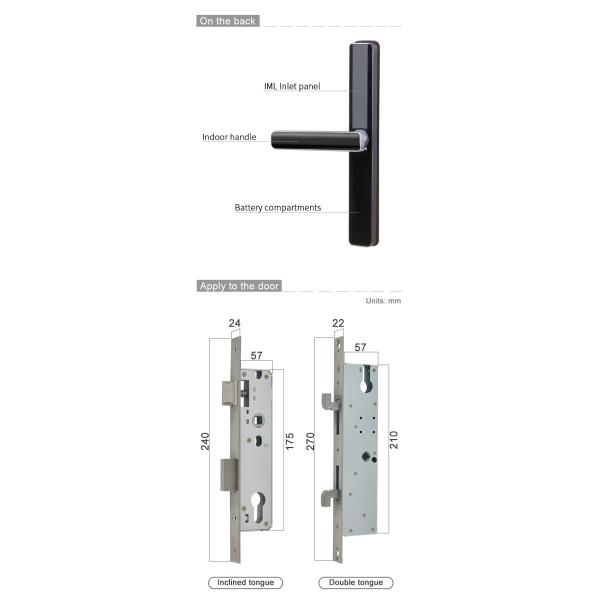 Glomarket Zinc Alloy Smart Door Lock With Tuya WiFi Fingerprint Smartphone APP Remote Control For House Apartment