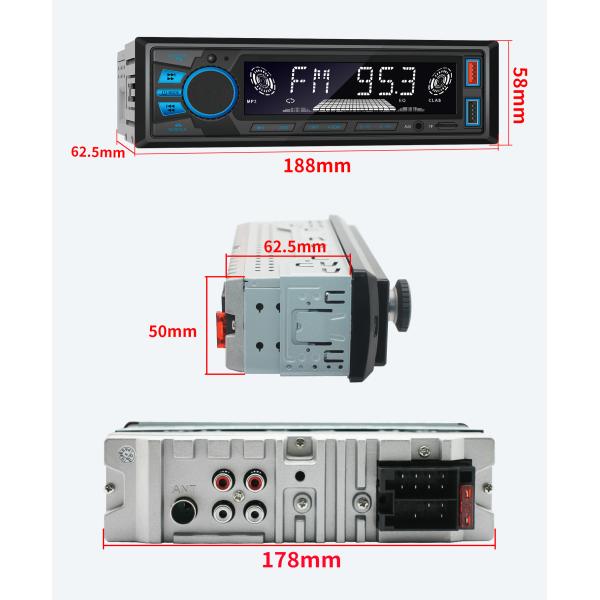 820S Short Model Blue Light for BT Wireless Car MP3 Player New Radio Host Phone Grip Hands-Free Lossless Music for Cross-Border