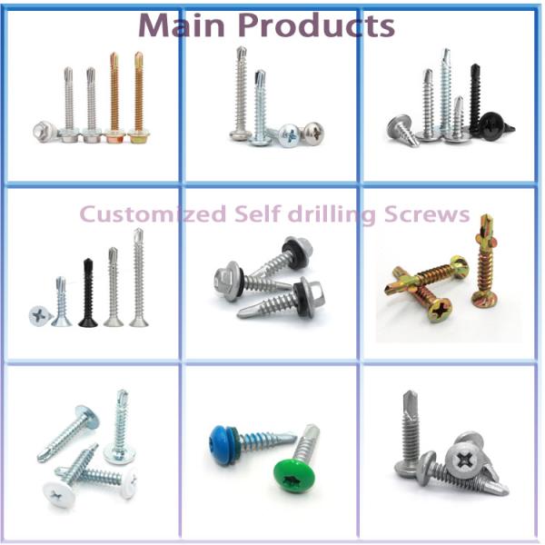 Metal Roofing Screws GB Standard Self Drilling Modified Phillips Truss Wafer Head