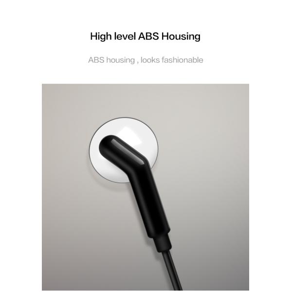 125CM Wired In Ear Earphones Round Cable Type Three Colors For Mobile Phone