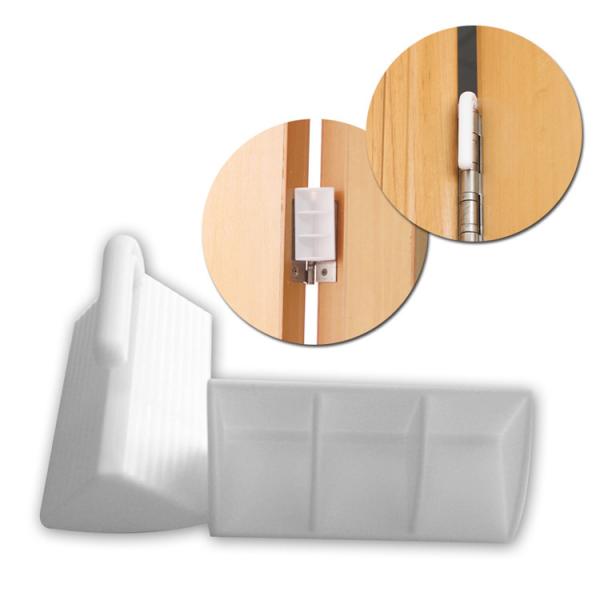 Multifunctional Odorless Plastic Door Clip , Portable Door Hinge Pinch Guard