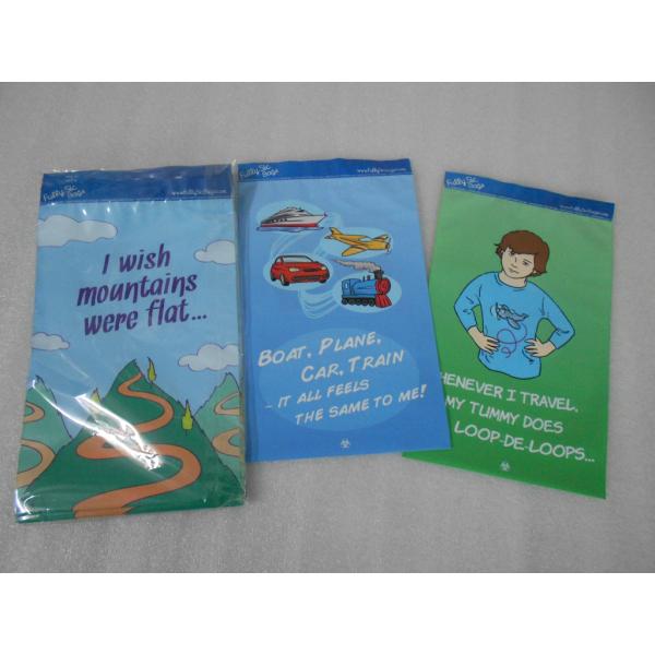 Ldpe Printed Grip Seal Bags Blue With Small Cartoon For Children Toys