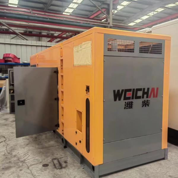 50/60HZ Frequency 100KW/125KVA Weichai Marine Diesel Generator Water Cooled Method
