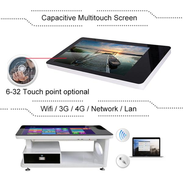 43inch best price tft commercial touchscreen digital totem touch table