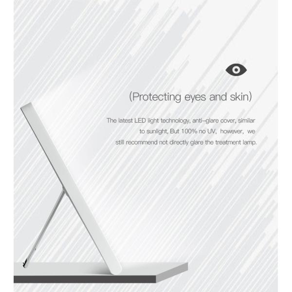 High Luminosity SAD Therapy Lamp for Seasonal Affect Disorder with 3 Different Intensity Levels and UV Free GK-GQ-L1