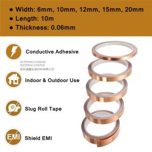 China Heat Resistant Copper Foil Tape 0.2Ω -20℃ To +120℃ Temperature Resistance on sale