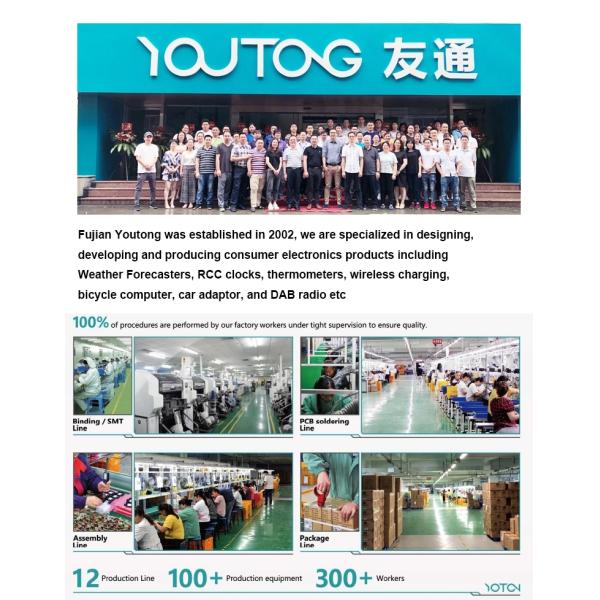 9V/2A Input Voltage and Current Weather Station With Wireless Charger Power Bank