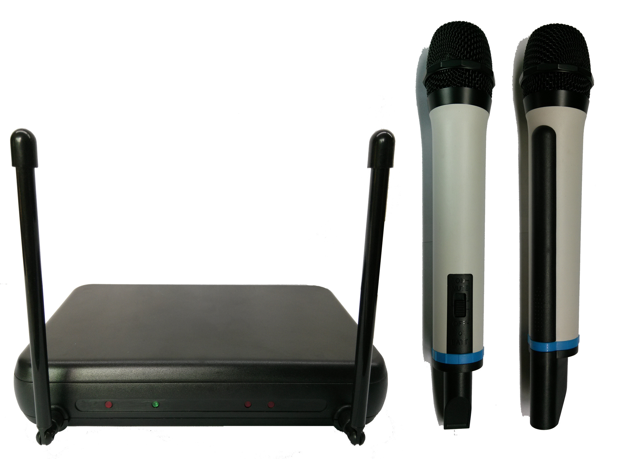 UM-1016 Dual channel VHF mini size wireless microphone / micrófono / cheap