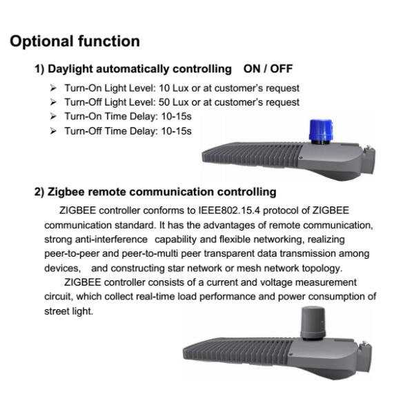 Black / Grey Case Outdoor Led Street Light , LUXEON 5050 Waterproof Led Street Lamp