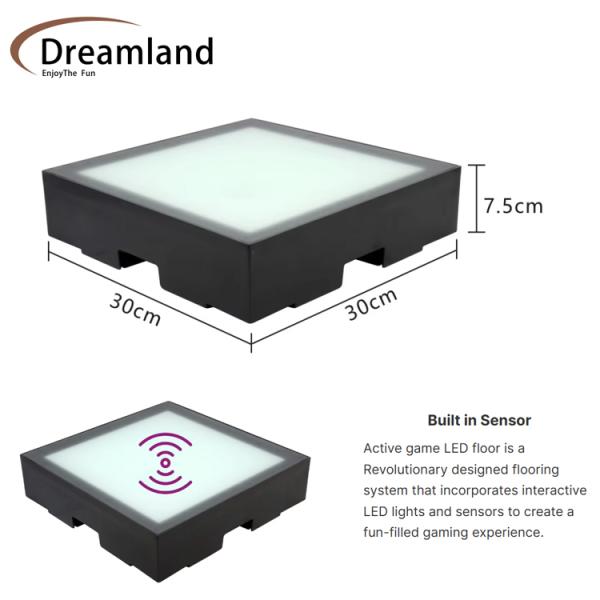 Dreamland Hot Sale Touch Interactive Stage Dance Floor LED Screen Floor Display For Games