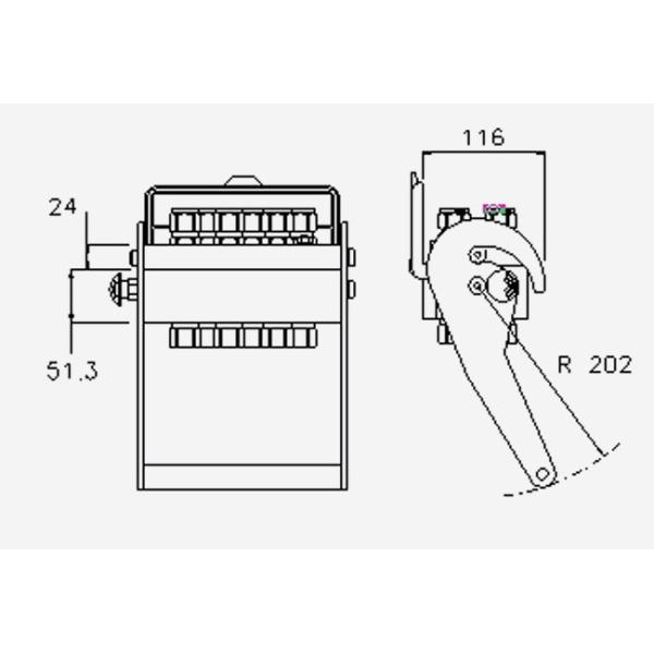 High Strength Carbon Steel Hydraulic Multicoupler 8 Lines Size 1/2" Flat Face