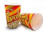 Recyclable Custom Popcorn Containers With Lids , Christmas Popcorn Cups