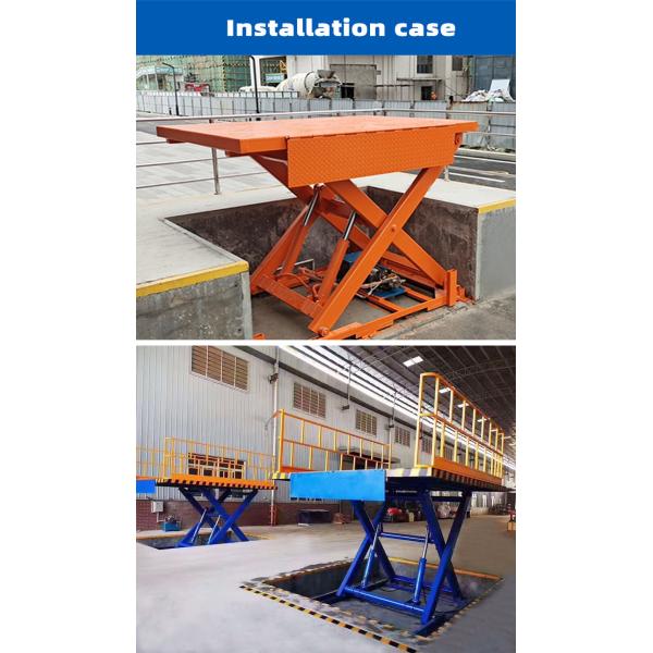Anti-Slip Surface, 5000mm High Lift & Stable Structure - Fixed Stationary Scissor Lift, Hydraulic Table Lift