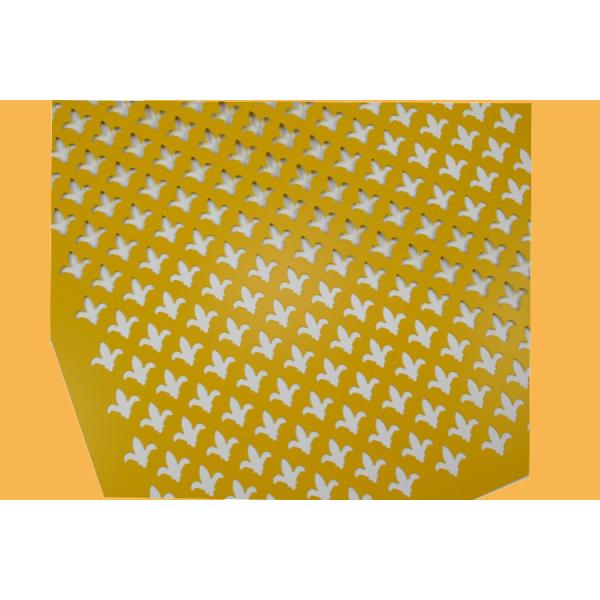Powder Coated Perforated Aluminum Sheet Customized Hole Shape / Color
