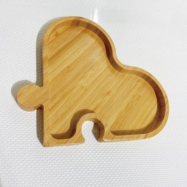 Removable Bamboo Tray Set Dinnerware Type Tray Heart-Shaped Design for Kitchen Serving