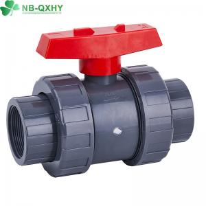 China Manual Driving Mode Fixed Ball Valve with PVC True Union Handles in Various Sizes on sale