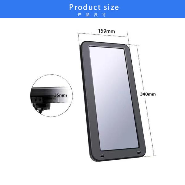 1080P Dual Lens DVR 12.3inch View Electronic Reversing Mirror Split View Replace Bus Outside Mirror