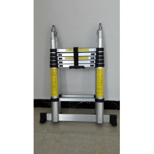 Sand Blasting Surface Aluminum Double Telescopic Ladder For Multifunction Use