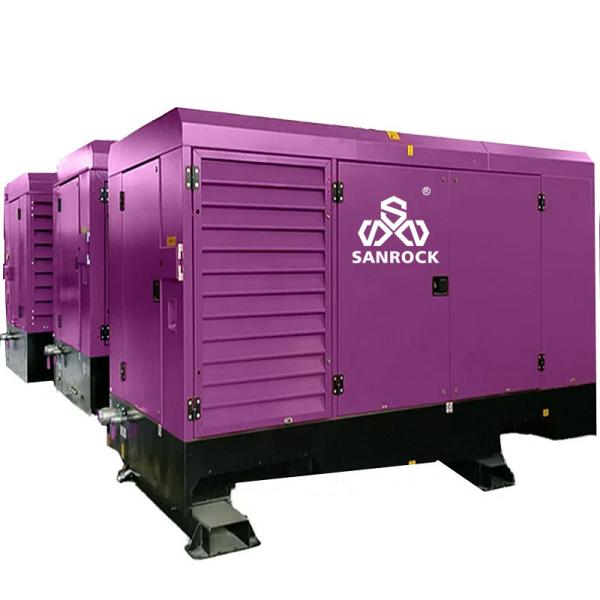 410KW Rotary Screw Air Compressor Diesel Power Source Air Consumption 31-29m2/min