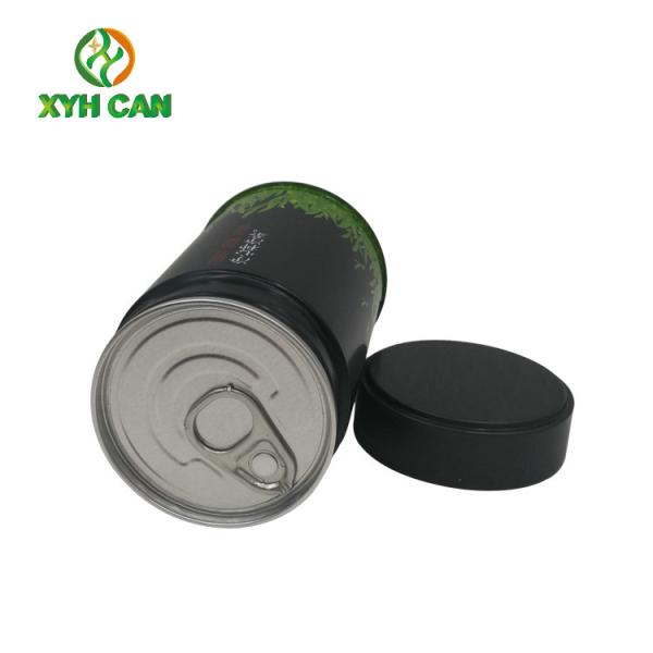 Tea Tin Can Easy to Carry Small Size Tinplate Material Matting Printing Tin Cans for Longjin Tea