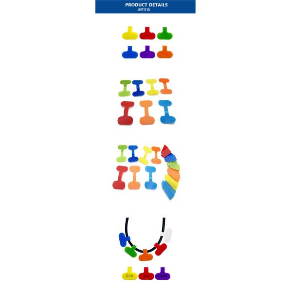 Colorful Hook And Loop Fastener Self Adhesive Writable Hook And Loop Cable Tie