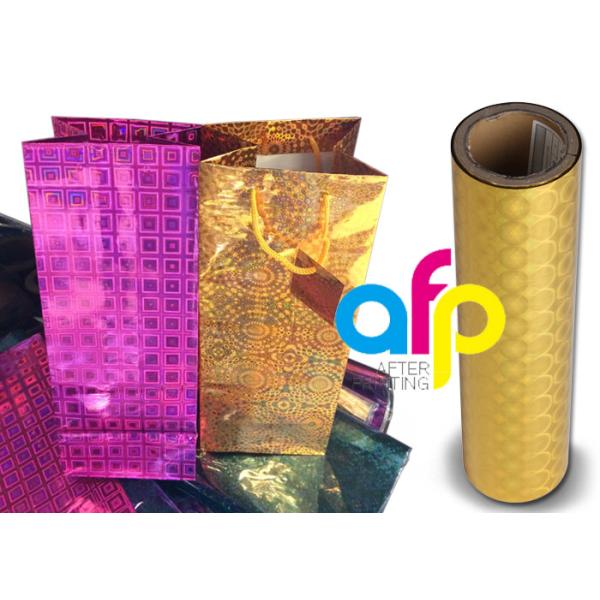 BOPP Laser Holographic Film For Lamination Machine 180mm - 1300mm Width