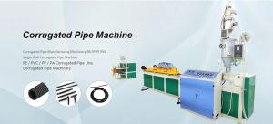 China Low Noise Single Screw Extruder Equipment PP / PE Single Wall Corrugated Pipe Manufacturing wholesale