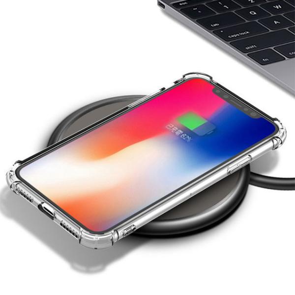 Iphone XS MAX China Manufacturer Tpu Shockproof Phone Case Toughed Corners Support Wireless Power Charging