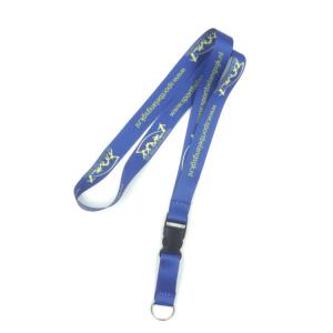 China Blue Dye Sublimation Lanyard With Clip Cool Printing For Company Brand wholesale