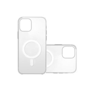 China Transparent FCC Qi 4mm Induction Magnetic Phone Case For IPhone12 wholesale