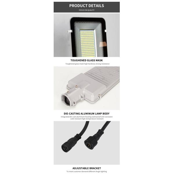 Outdoor Split All In One Solar Street Light 80W For Courtyard