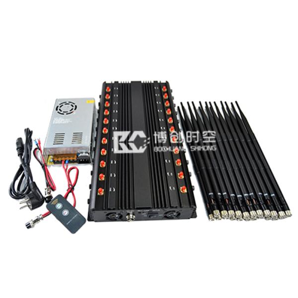 22 antennas VHF 2g 3g 4G 5g mobile phone signal blocker full GPS L1 L2 L5 LoJack WiFi GPS RF 315 / 433 / 868mhz jammer
