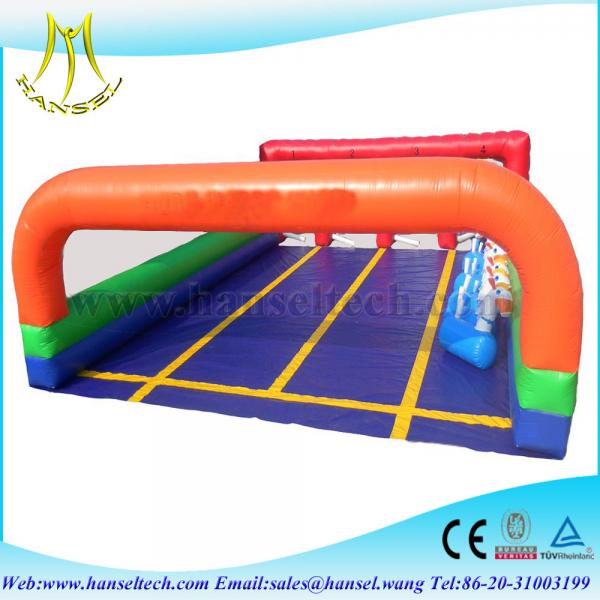 Quality Hansel commercial inflatable racing game for kids inflatable field for children for sale