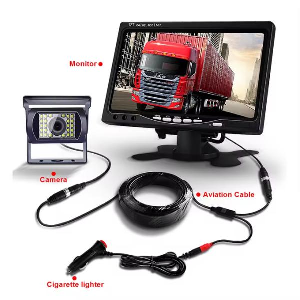Universal 12V Dash Cam Maxi Truck Back-up Camera With Built In 18 IR LED For Night Assistance