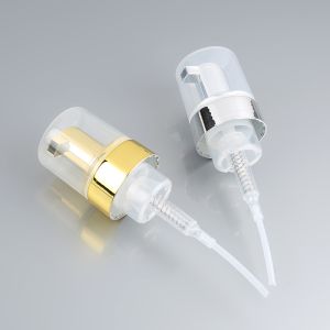 China 42mm Plastic UV Foaming Soap Pump Replacement Gold Silver wholesale
