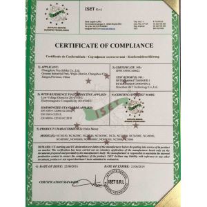 Changzhou Ncyclebike Co., Ltd Certifications