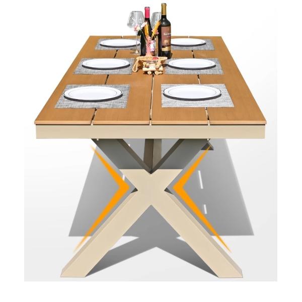 Luxury Nordic-Style Outdoor Furniture Premium Weatherproof Rattan Dining Set For Patio And Garden