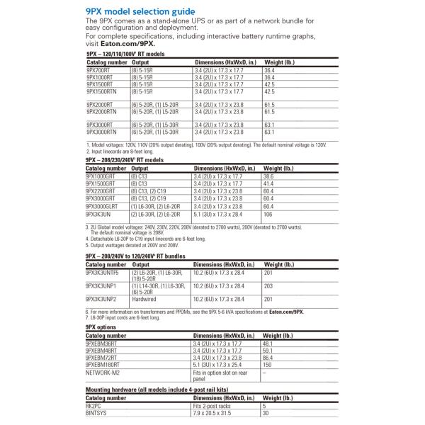 Eaton 9PX UPS 1KVA 2.2KVA 3KVA 5KVA 6KVA 8KVA 11KVA Rack/Tower UPS for Computer/Networking