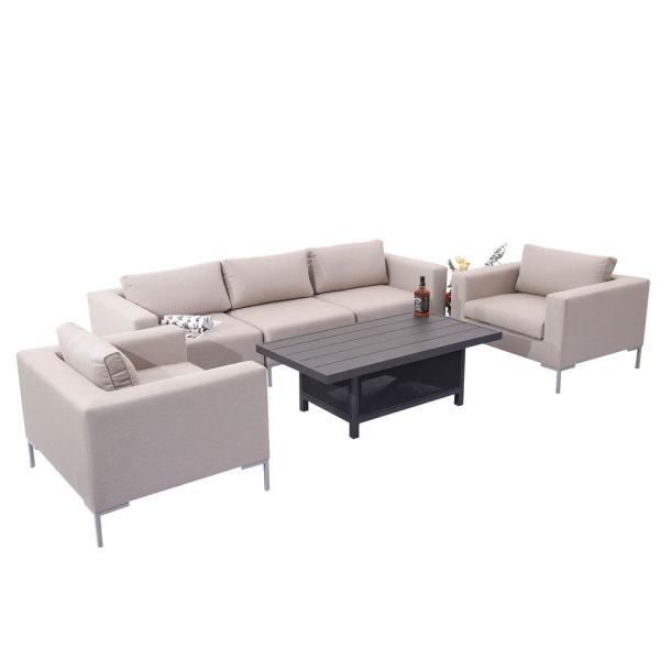 Patio Furniture Set Outdoor Sectional Sofa Conversation Set All Weather Wicker Rattan Couch Dining Table & Chair