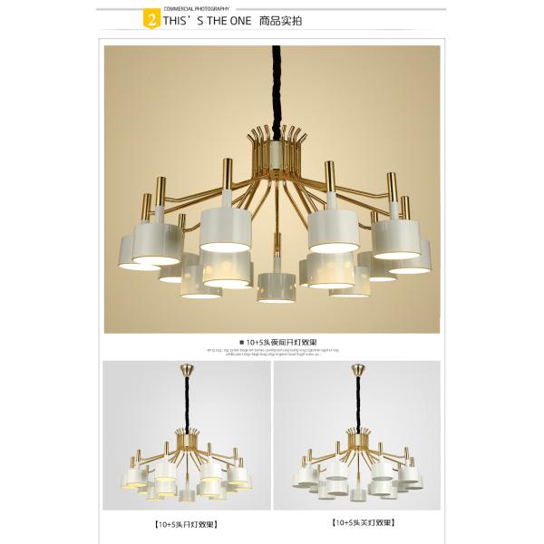 Modern simplicity Pendant Lights personality staircase Ella Round Chandelier(WH-MI-124)