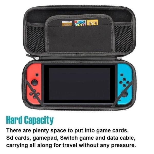 8 in 1 game accessory Set For Nintendo Switch Travel Carrying Case Accessories Kit Screen Protector Case Charging Cable
