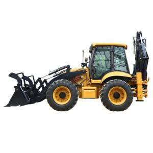 China Four Wheel Steering 388H Backhoe Loader ISO9001 For Construction Works wholesale