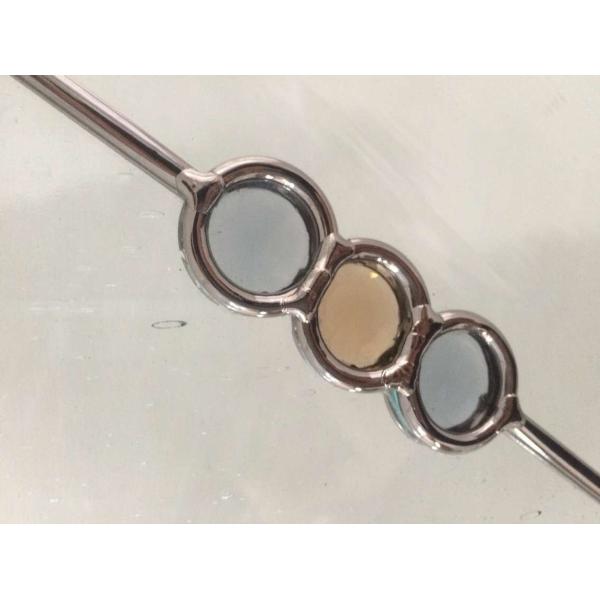 Bullet Proof Security Sliding Glass Door EU Standard Plated Chrome