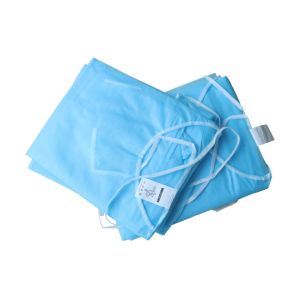 China Anti Fluid Apron Style Patient Exam Disposable Dressing Gowns wholesale