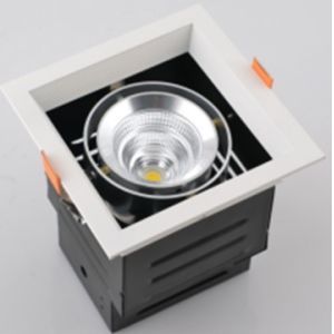 China 25W COB Grille lamp, high lumen led light 3000K-5000K spotl led downlight Square venture wholesale